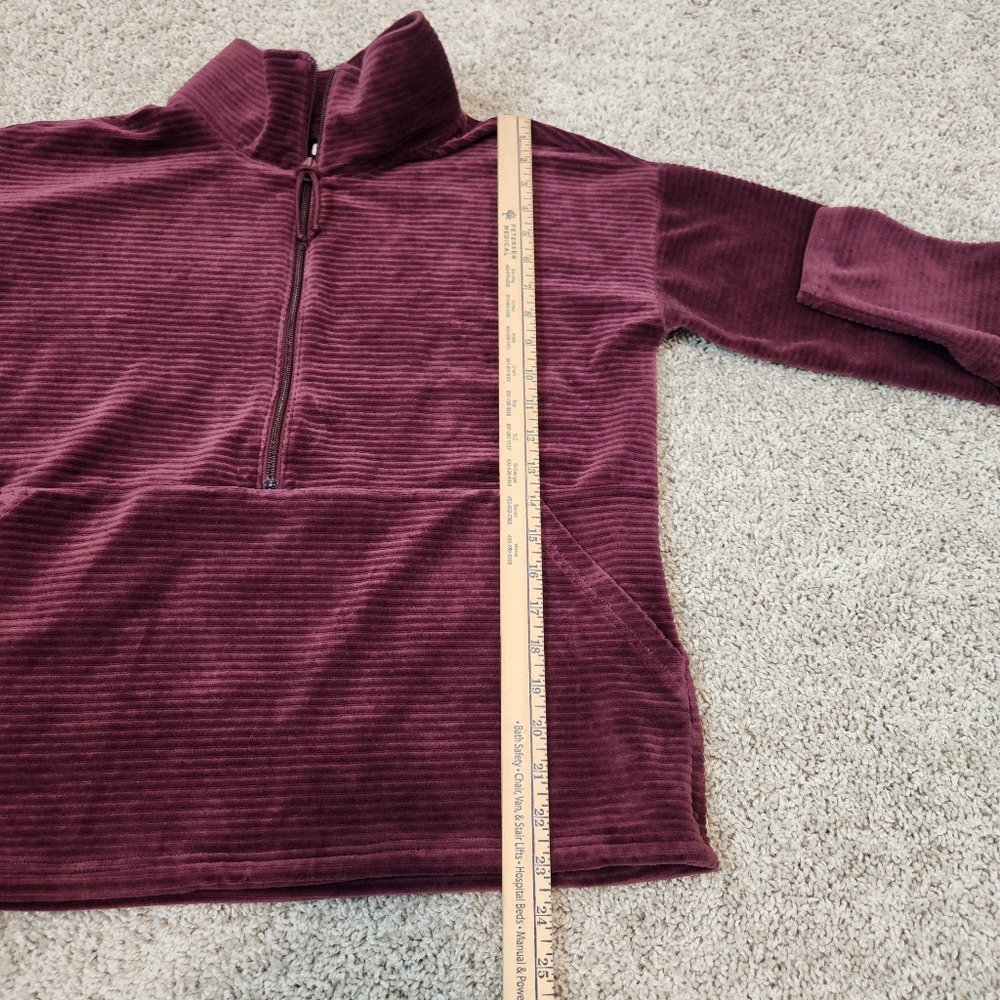L.L. Bean Soft Stretch Corduroy Pullover Half-Zip Size Medium - Picture 8 of 8